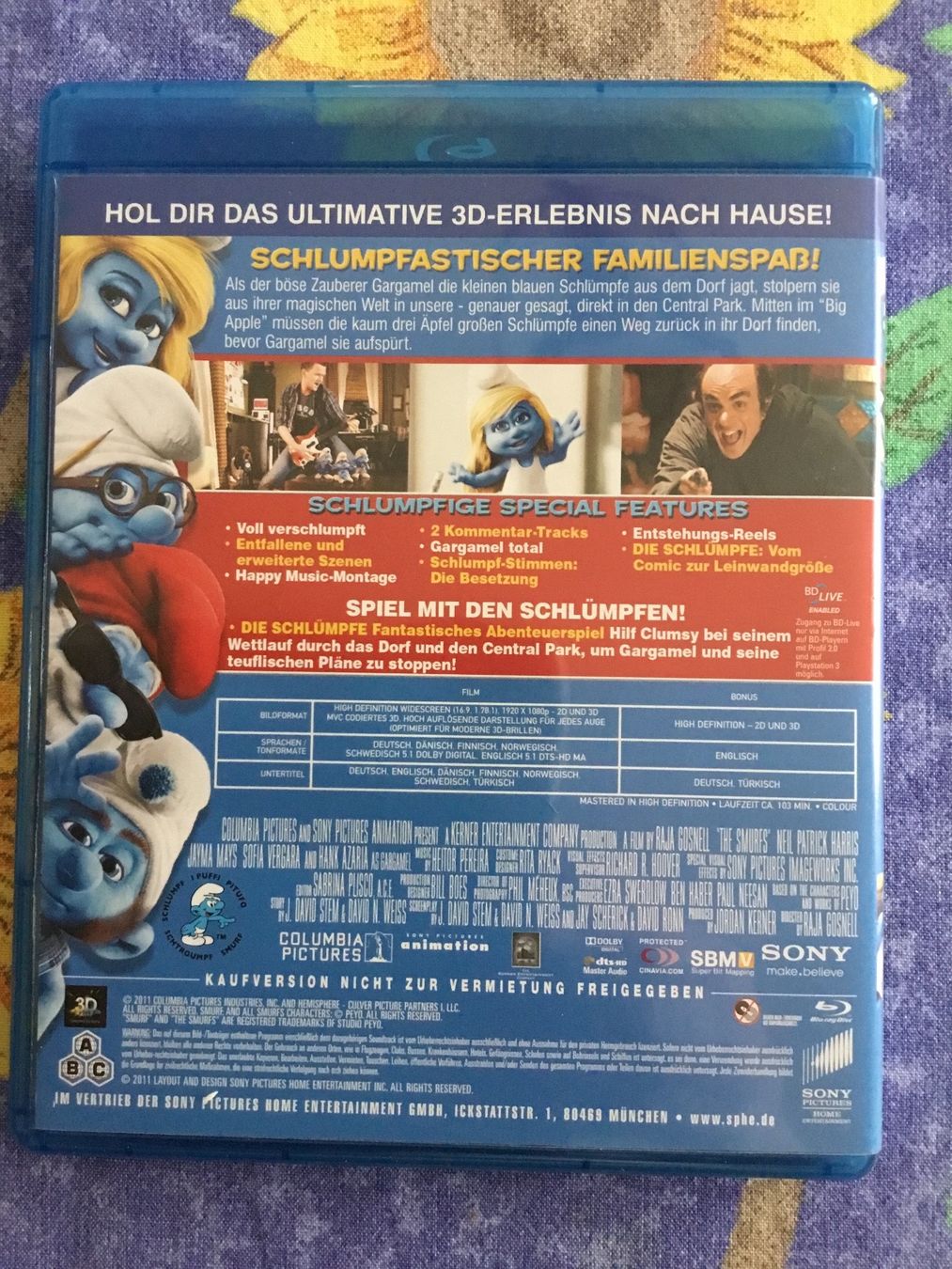 Tutti i DVDs: Die Schlümpfe Blu Ray 3D + 2D – Nuovo (secondo la descrizione) da Blauen venduto da sternchen66 1
