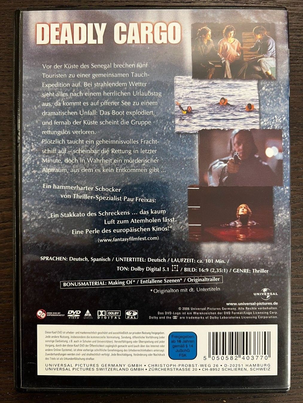 Tutti i DVDs: Deadly Cargo – Usato da Zürich venduto da FilmFreunde 1