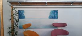 Grosses Wandbild mit Aluminiumrahmen – 127 × 110cm
