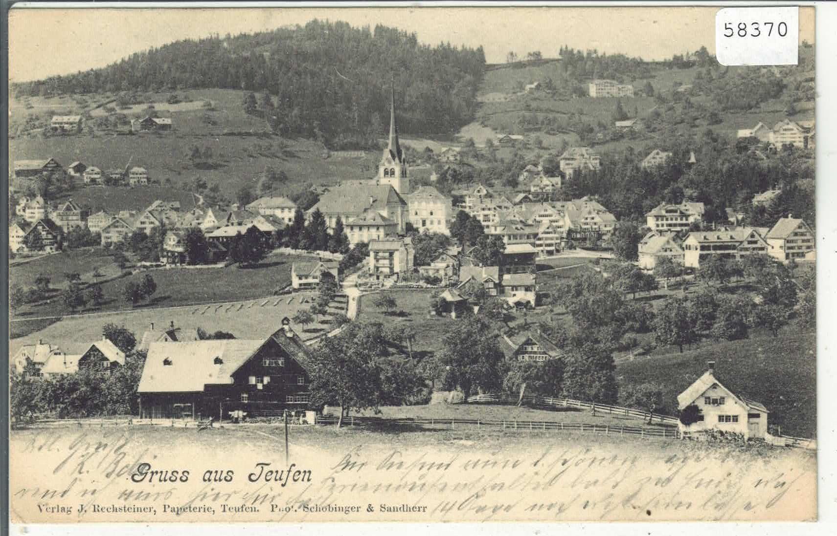 Cartoline postali: Gruss aus Teufen – Usato da Ettingen venduto da Kartenplanet