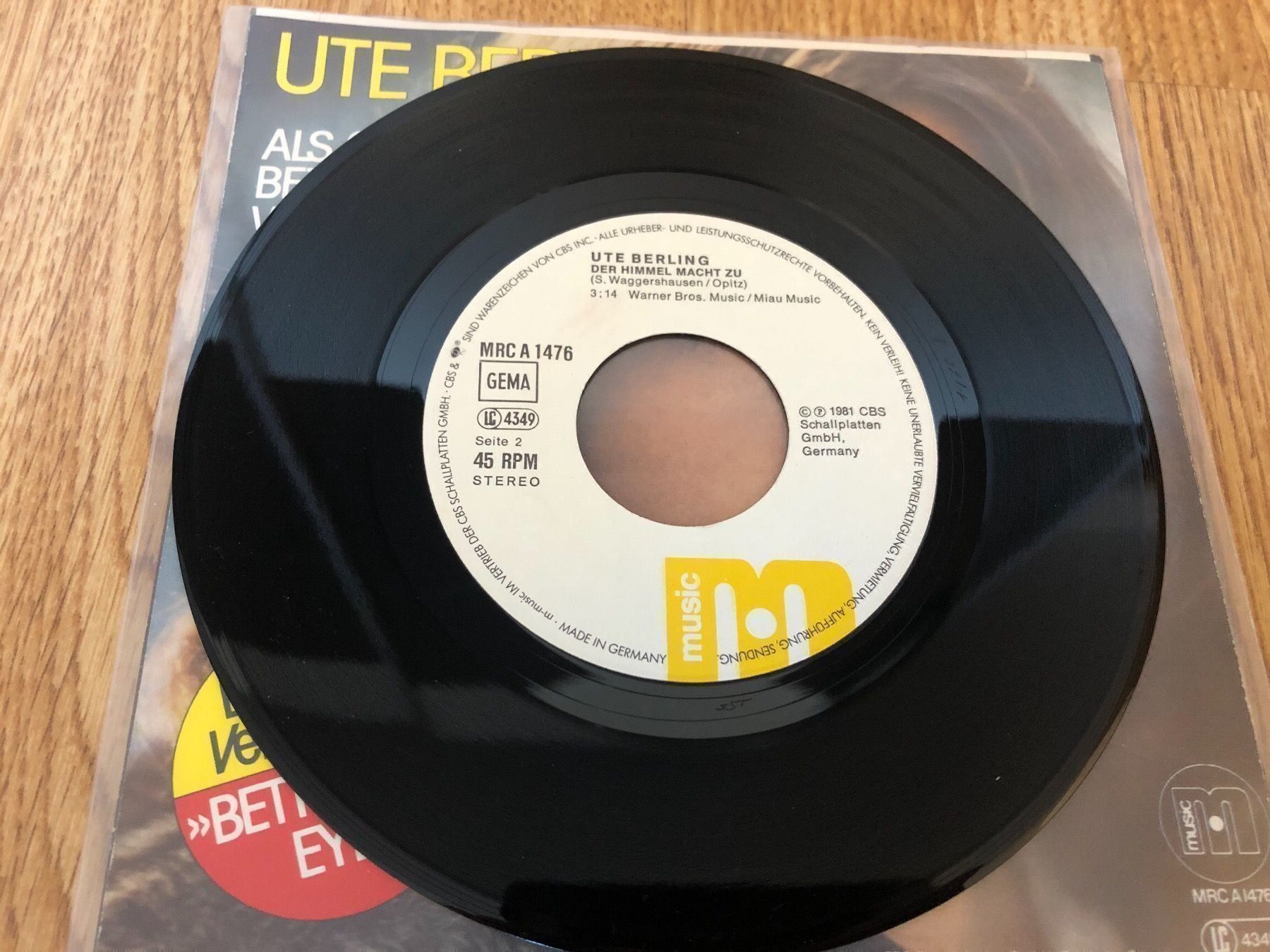 Dischi in vinile: Ute Berling - Als Ob Sie Bette Davis Wär – Usato da Schübelbach venduto da Klabauterli 3