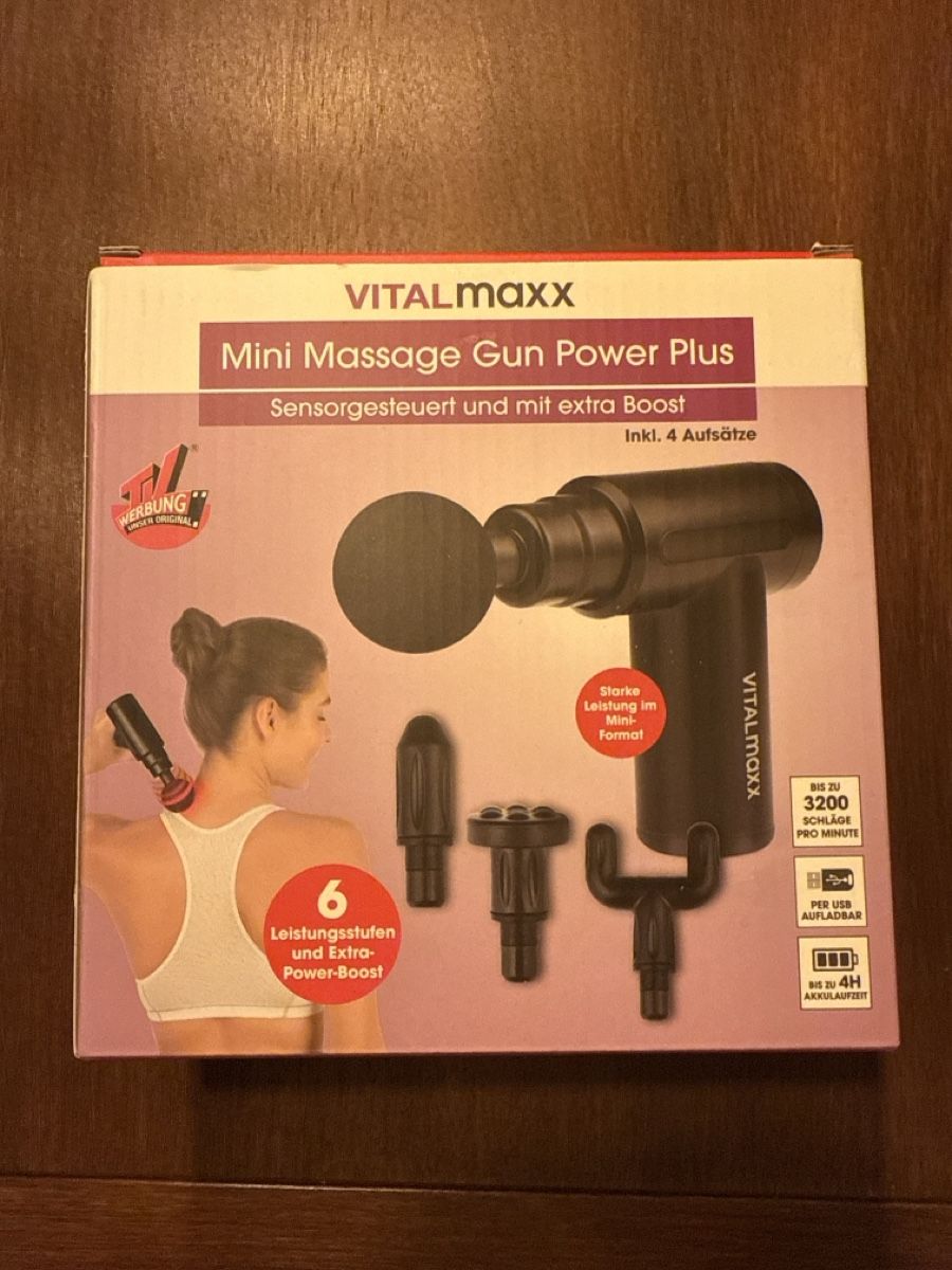 Dispositivi per massaggi: Mini-Massagegun – Nuovo e nell'imballaggio originale da Unterkulm venduto da domi1902