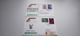 2x Ersttagsbrief Air Afrique 1969