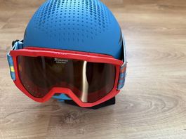 ALPINA Kinder Skihelm Cars inkl. Skibrille