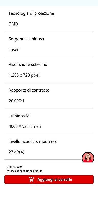 Acer Proiettori: Beamer Acer HD 4000 lumen – Usato da Ludiano venduto da licealice 2