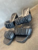 Elegante gerafften Sandalette, Details, 37