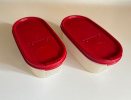 Tuppervision 1 mit rotem Deckel + Öffnung