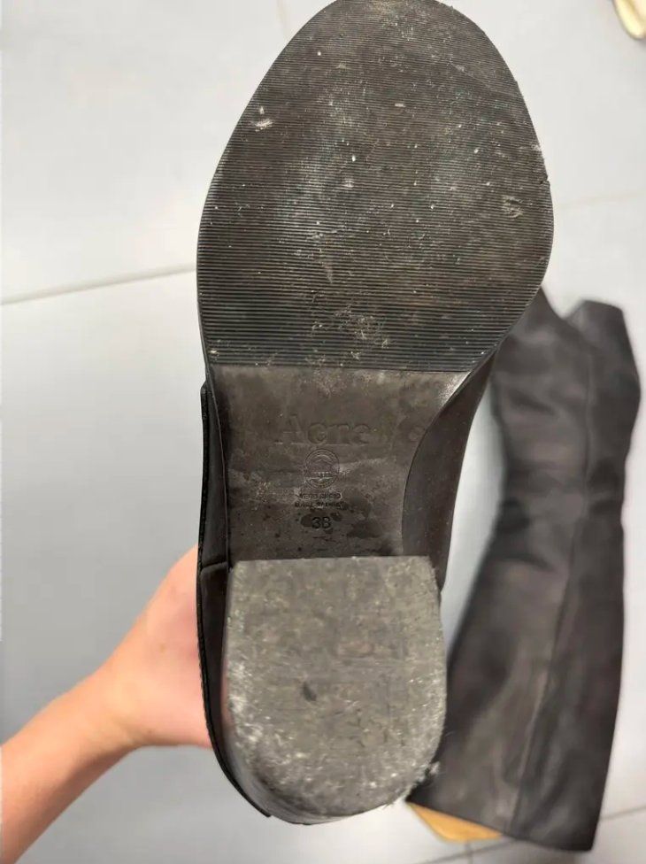Acne Studios Scarpe da donna: Acne Studios Pistol Leder Reiterstiefel – Usato da Küsnacht ZH venduto da theatorp 1