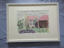 Bild von Werner Döbeli- Bauernhaus gerahmt