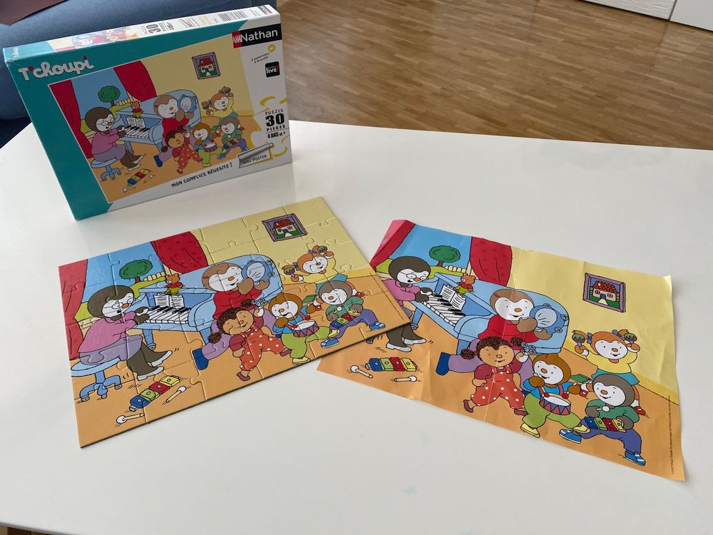 Nathan - Puzzle Enfant - 30 pièces - Mes Amis de la Ferme - Fille ou garçon dès 4 Ans - Puzzle de qualité supérieure - Carton épais et résistant - Animaux - 86365
