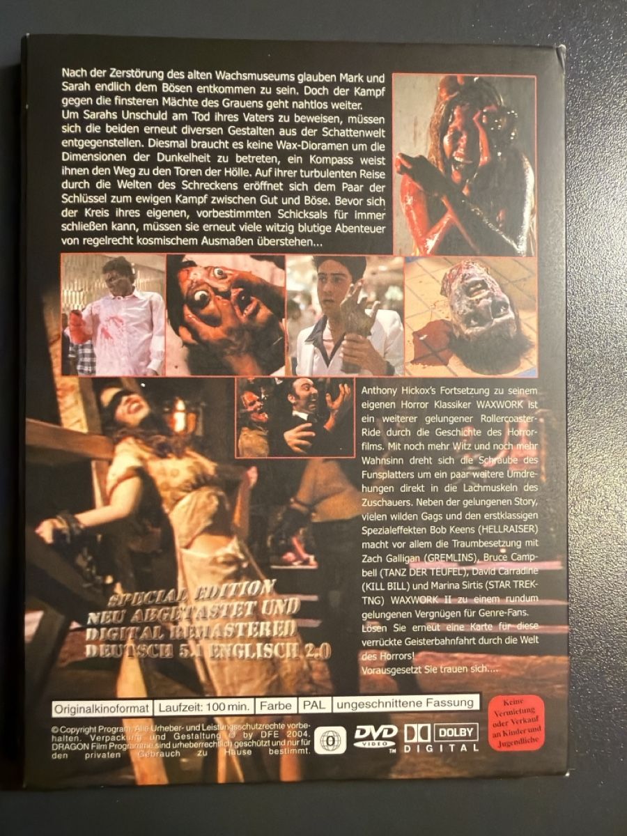 Tutti i DVDs: Kulthorror Waxwork (Dragon) 1&2 DVD – Usato da Emmenbrücke venduto da dza_dn5r 1