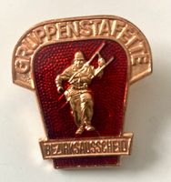 Feuerwehr-Abzeichen Bronze, DDR, antik
