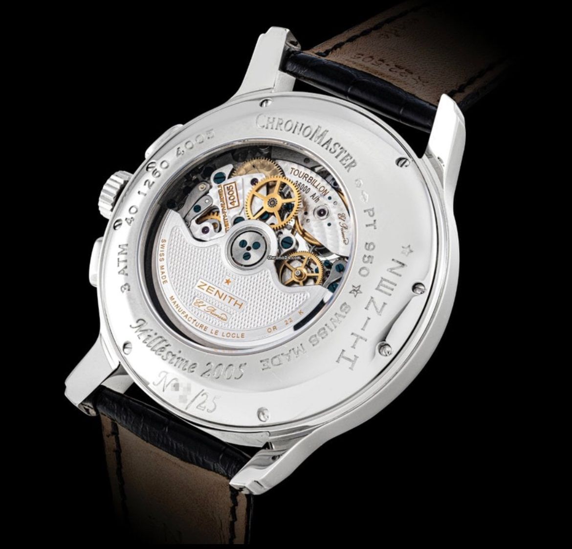 Zenith Orologi: Zenith El Primero XXT Tourbillon Chronograph Platinum – Usato da Büron venduto da swissbank 3
