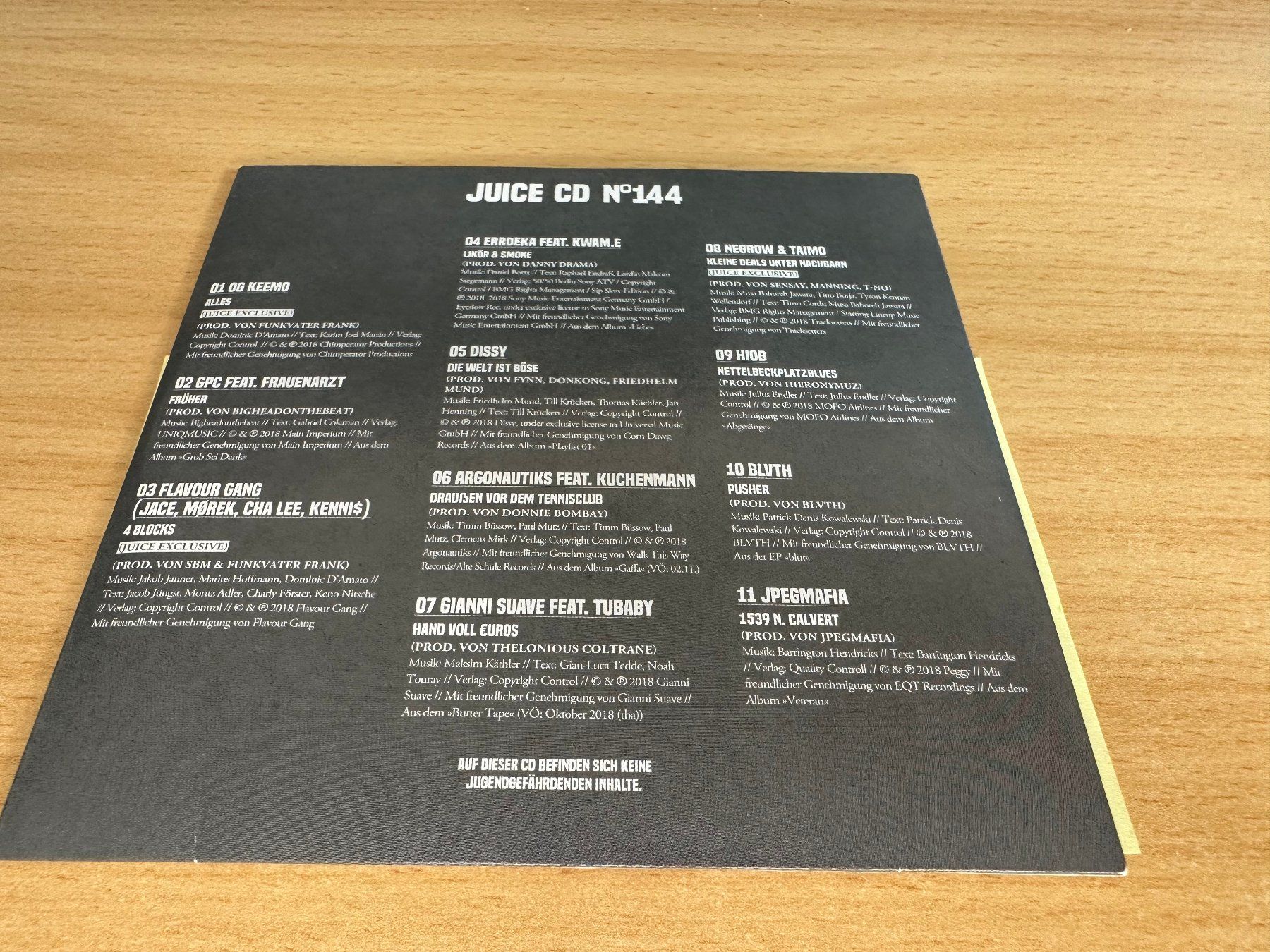 CD: Various – Juice CD No. 144 – Usato da Rikon im Tösstal venduto da Alpenmutz 1