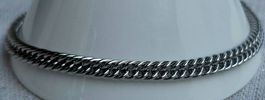 Bracciale in acciaio inossidabile maglia spessa nuovo