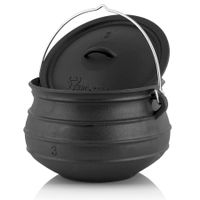 BBQ-Toro Potjie 3 Gusseisen Kochtopf 8L