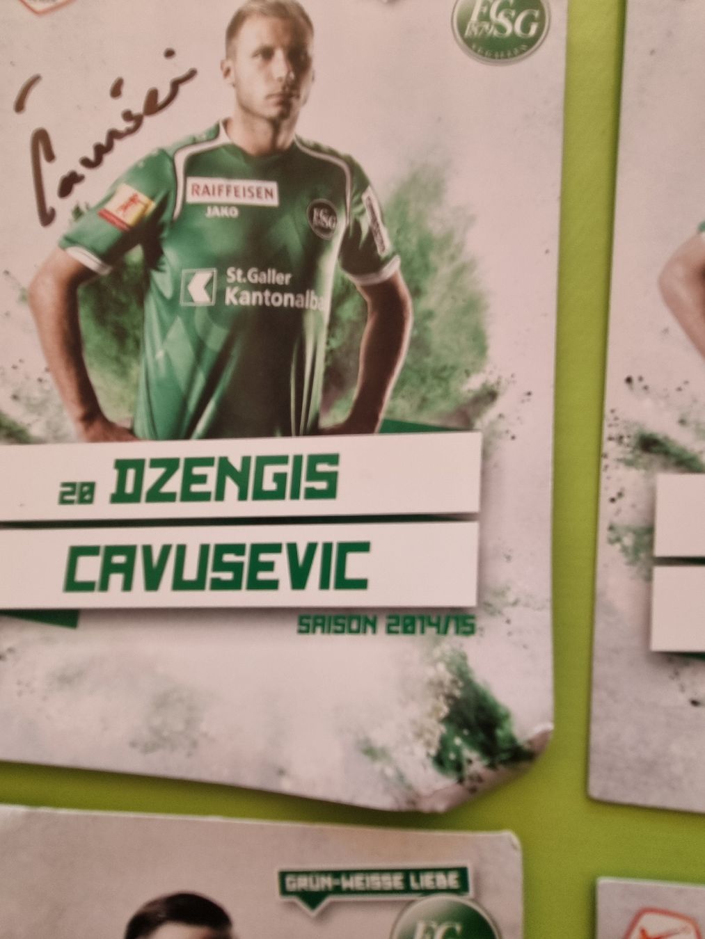 Autogramme: 21 Autogrammkarten des FCSG Saison 14/15 – Gebraucht aus Sargans von Polifemo58 6