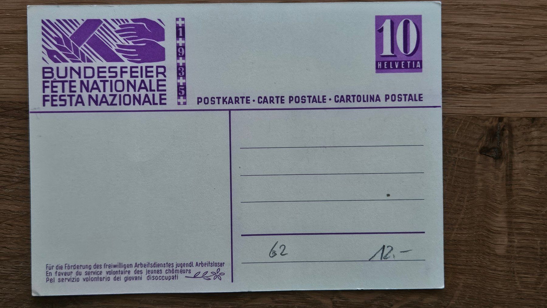 Tous les timbres: BFK 62 ** (Kat 12.--) ab 2.-- – D'occasion à Buttikon SZ par Marcelr 1