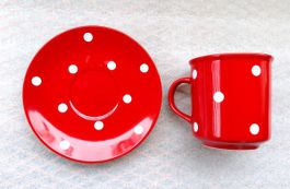 RÖSSLER MUG mit Untertasse Design HEIDI -C67
