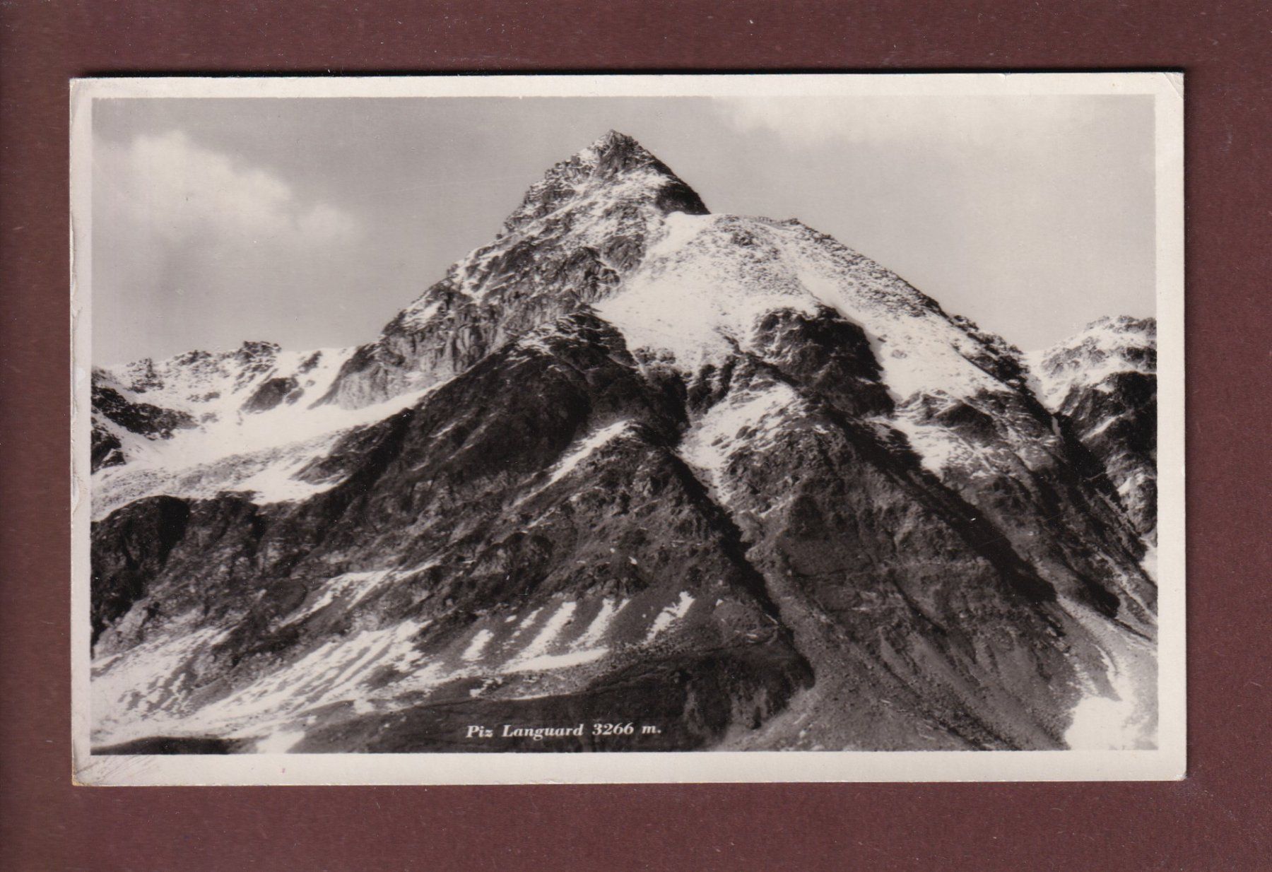 Ansichtskarten: PIZ LANGUARD - 1941 – Gebraucht aus Pully von nicecards