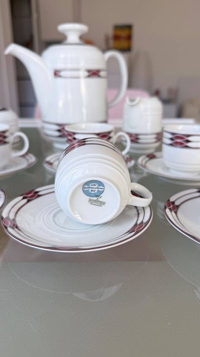 Set di piatti: Café vintage Mitterteich Bavaria – Usato da Genève venduto da bel_8yrq 1