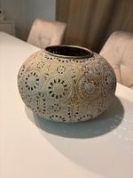 Laterne Kugel Orientalisch weiss/gold guter Zustand