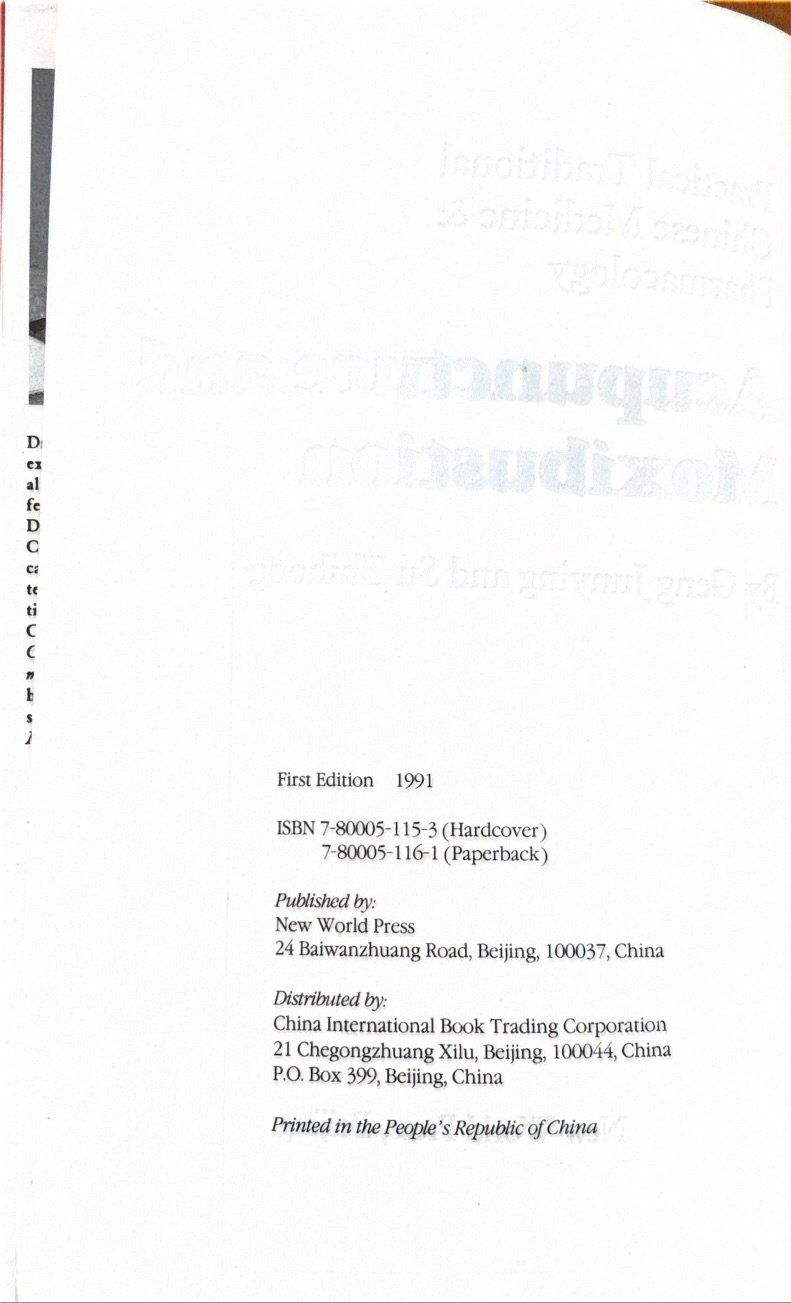 Libri: Acupuncture and Moxibustion – Nuovo (secondo la descrizione) da Sarnen venduto da Livres 2