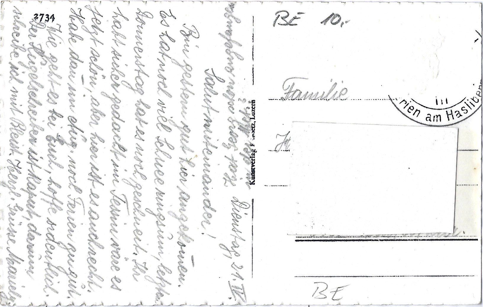 Cartoline postali: Hohfluh.   Hotel  Schweizerhof  Tel. 4 – Usato da Bütschwil venduto da Jackson1A 1