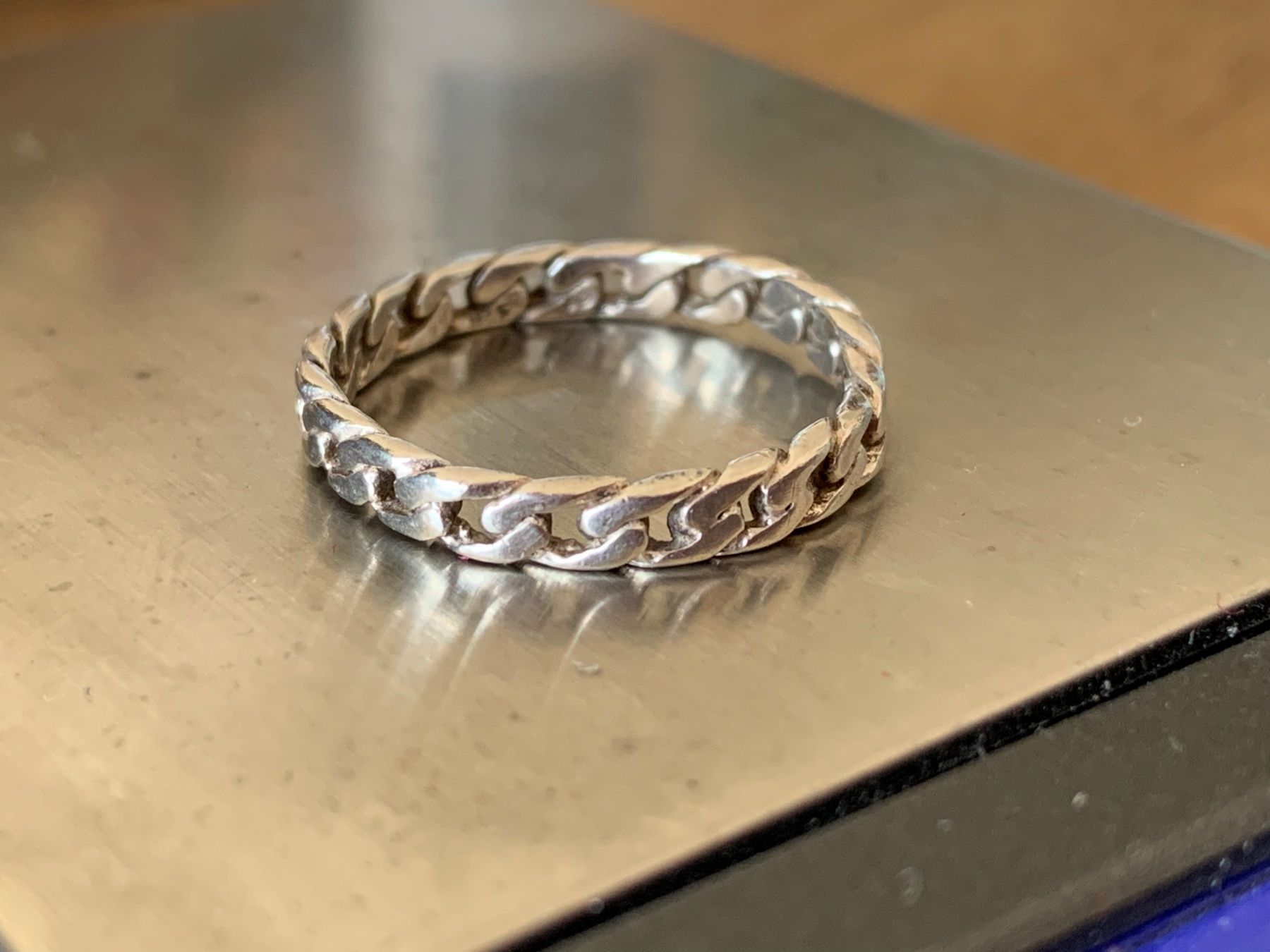 Anelli: Panzerkettenring silber (58) – Usato da Laufen venduto da Bellebellezza 5