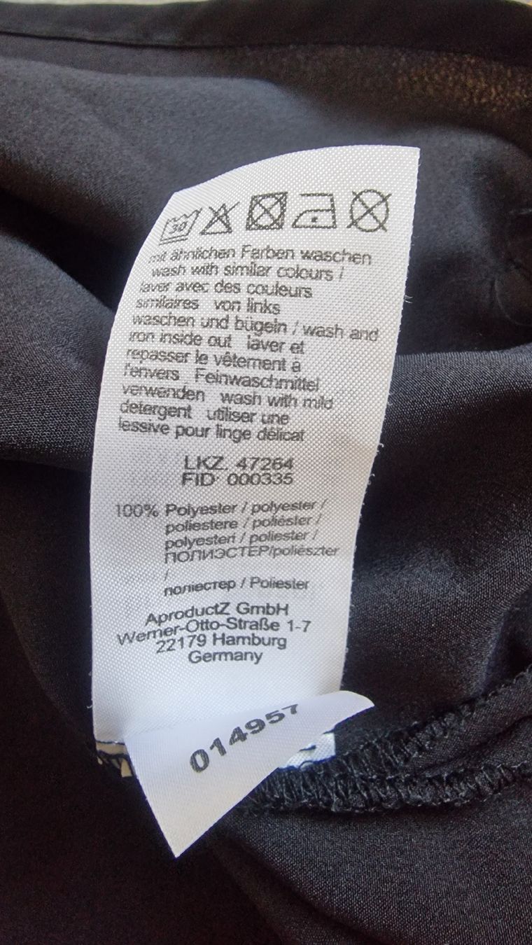 Camicette: Bruno Banani Long-Bluse Gr. 34 schwarz – Nuovo (secondo la descrizione) da Zofingen venduto da stm_dl82 4