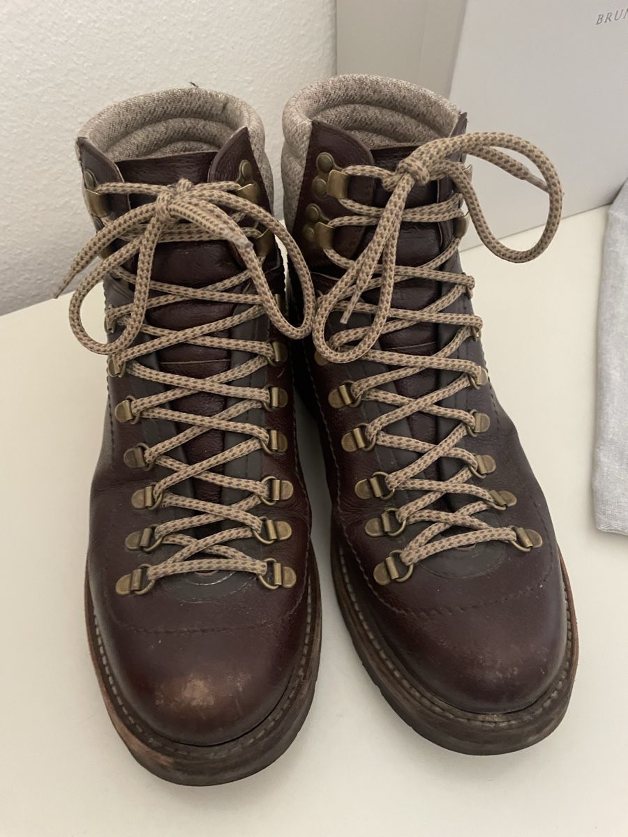 Brunello Cucinelli Scarpe da uomo: Brunello Cucinelli Stiefel braun Leder Grösse 42 – Nuovo (secondo la descrizione) da Adliswil venduto da maximiliann 3