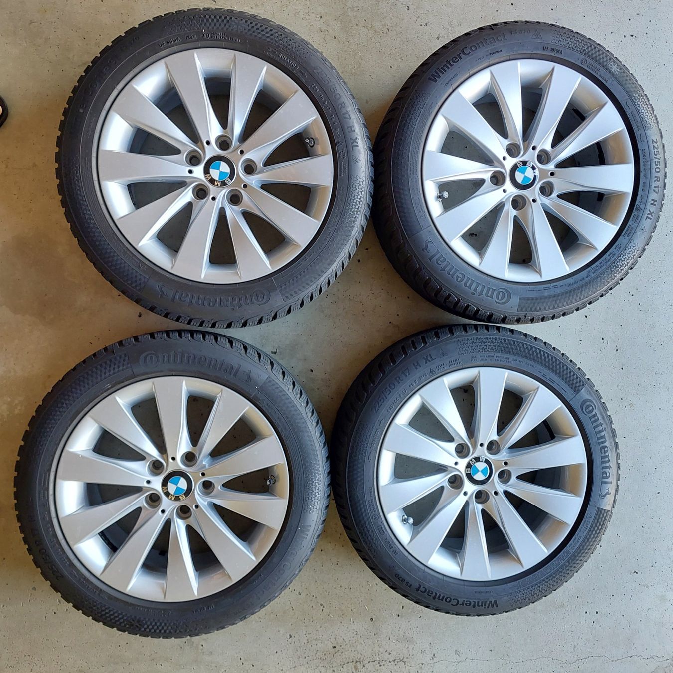 Continental Pneumatici & Ruote complete: 4 Komplettwinterräder BMW mit RDS – Usato da Arisdorf venduto da speedee18 1