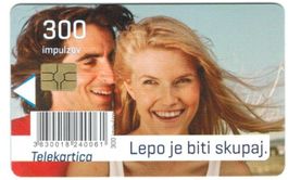 Telefonkarte Slowenien Liebespaar