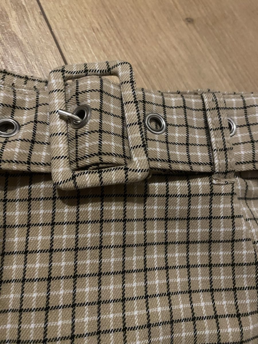 H&M Röcke: H&M Minirock beige kariert Grösse 34 – Gebraucht aus Wigoltingen von luu23 4