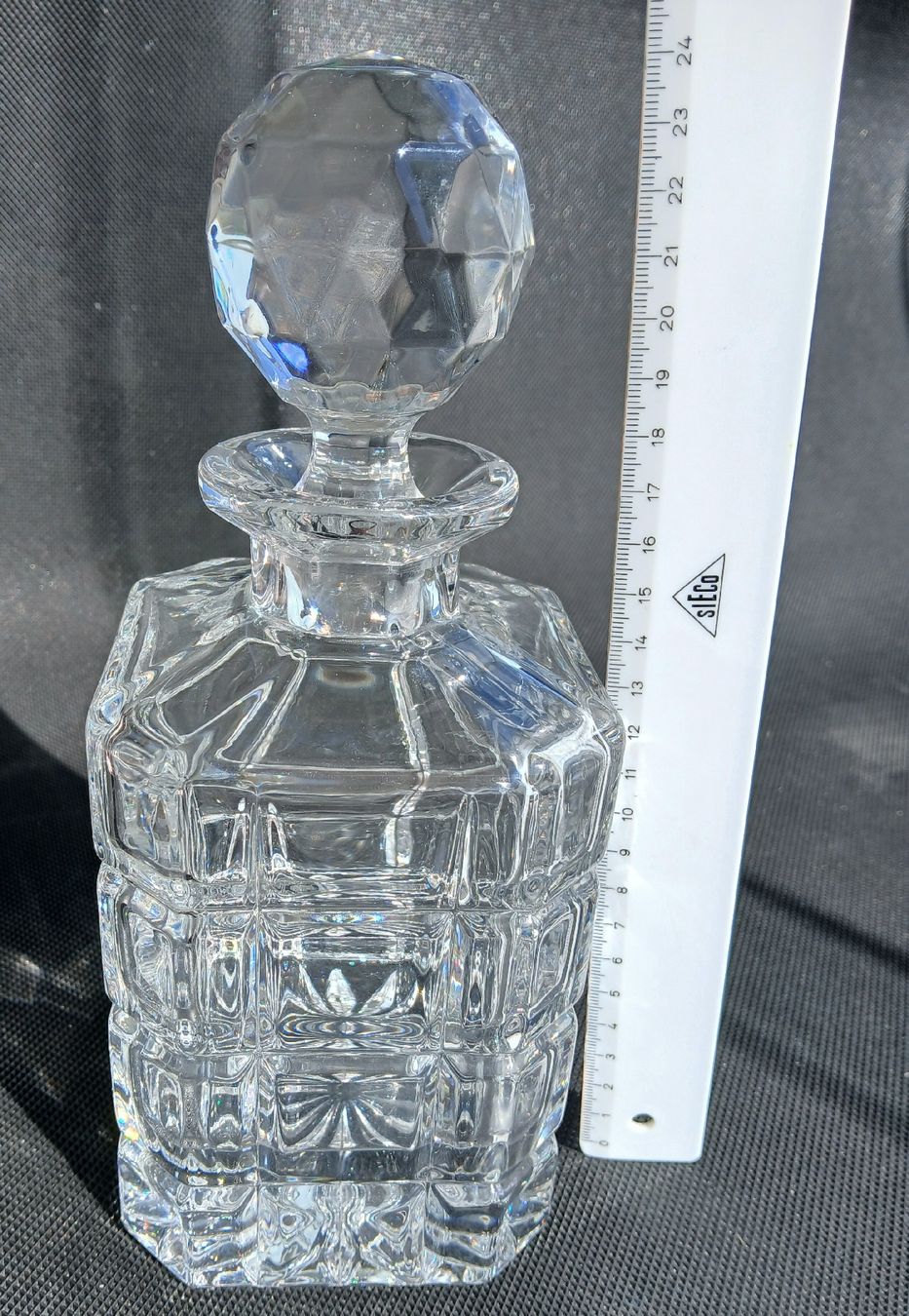 Lambert Caraffe: Val Saint Lambert, wunderschöne massive Bleikristall Karaffe – Usato da Frasnacht venduto da ale_g288 3