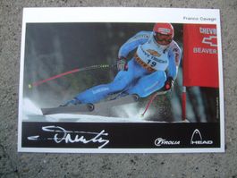 FRANCO CAVEGN (CH) SKISTAR AUTOGRAMMKARTE