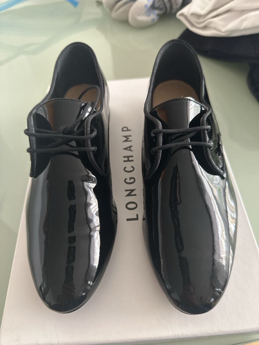 Longchamp Scarpe da donna: Longchamp Derbies Lackschuhe Schwarz, Gr. 36 - ovp – Nuovo e nell'imballaggio originale da Reinach BL venduto da wen_7bl7 1