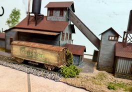 Diorama alte Fabrik mit Gleisanschluss - Spur HO!