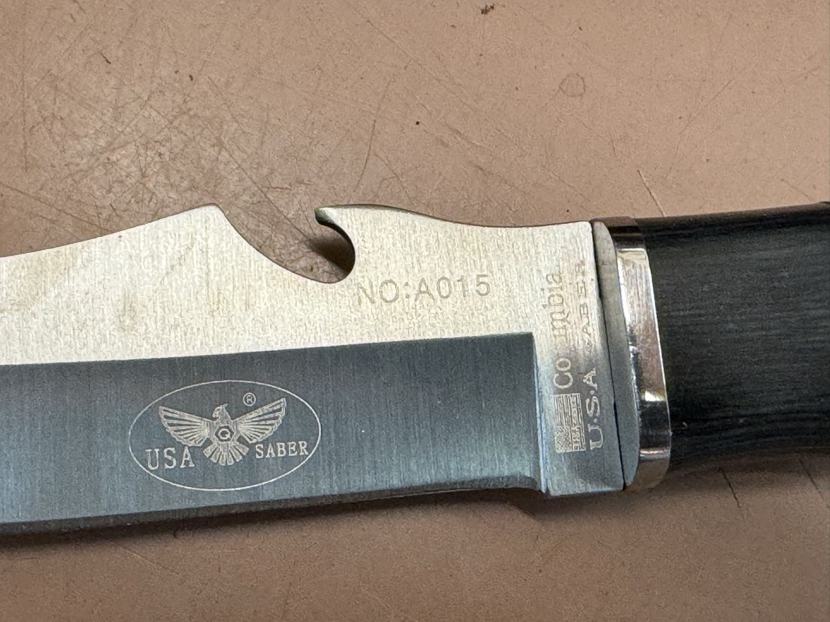 Accessori: Pfadimesser USA Saber mit Lederscheide – Usato da Chur venduto da Meriva0 1