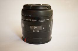 MINOLTA AF MACRO 50mm, 1:3.5 (32), d=55mm