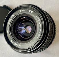 MINOLTA MD W.ROKKOR 28mm F2.8 – NEAR MINT – JAPAN – 49mm