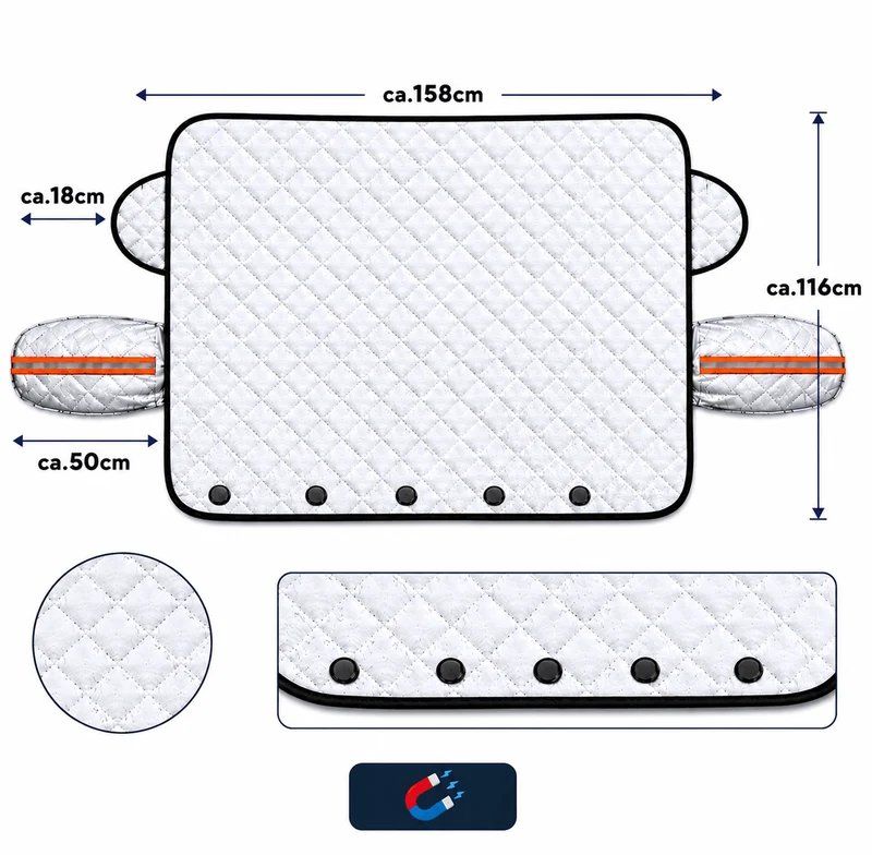 Accessori per altri veicoli: Frontscheibe Abdeckung mit Magneten 116x158cm – Nuovo e nell'imballaggio originale da Dietikon venduto da e-car-shop.schweiz 1