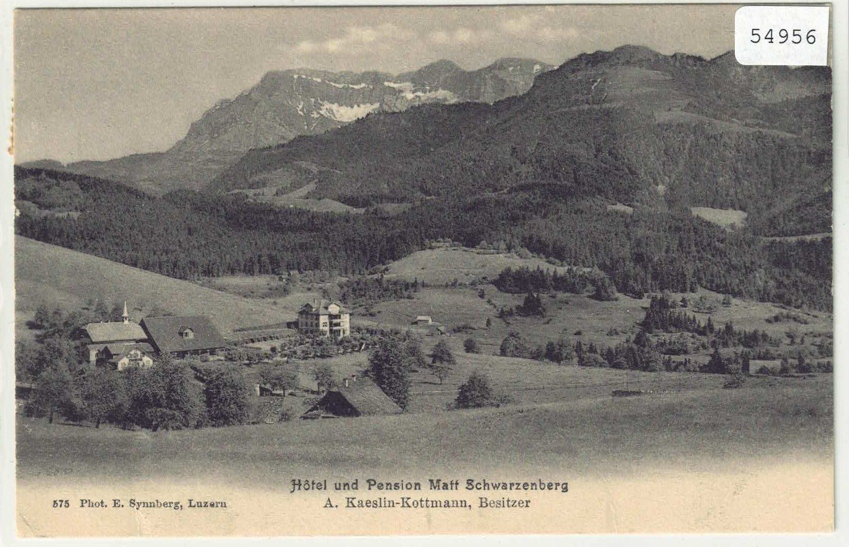 Ansichtskarten: Hotel und Pension  Matt - Schwarzenberg – Gebraucht aus Ettingen von Kartenplanet