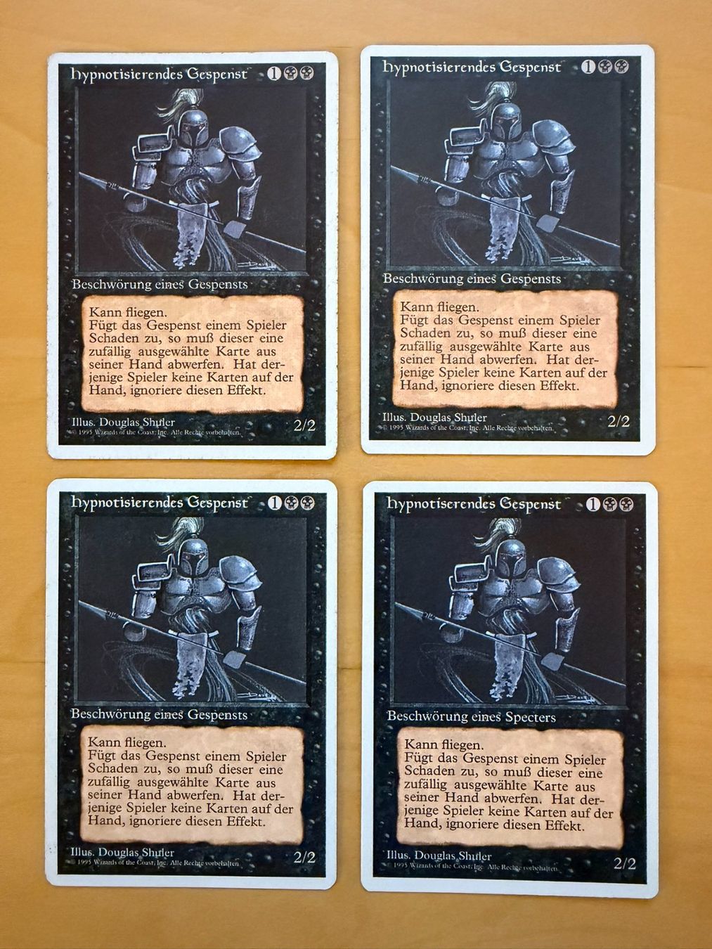Magic The Gathering Cartes à collectionner: 4x Hypnotisierendes Gespenst // 4th Edition // Magic – D'occasion à Binz par Tempelritter