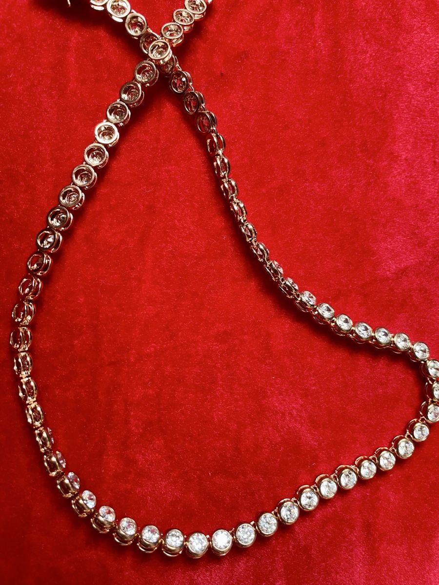 Catenine: Kette mit Zirkonia – Nuovo e nell'imballaggio originale da Herisau venduto da Ciaoschein 2