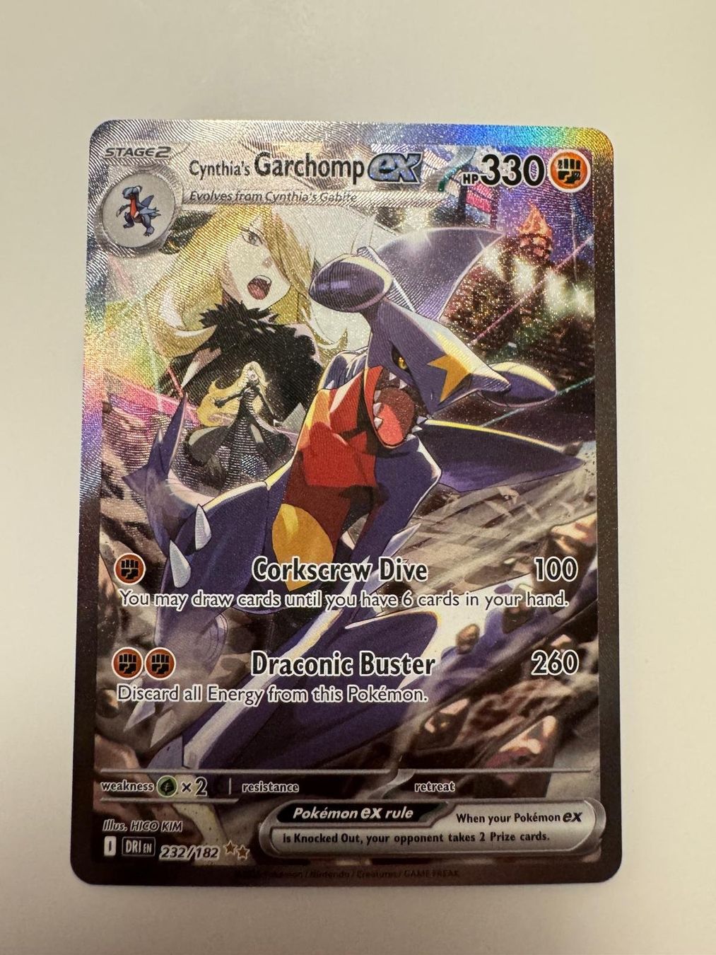 Pokémon Sammelbilder & Trading cards: Cynthia's Garchomp | SIR | DRI 232/182 | EN – Gebraucht aus Spreitenbach von Snacky96 2