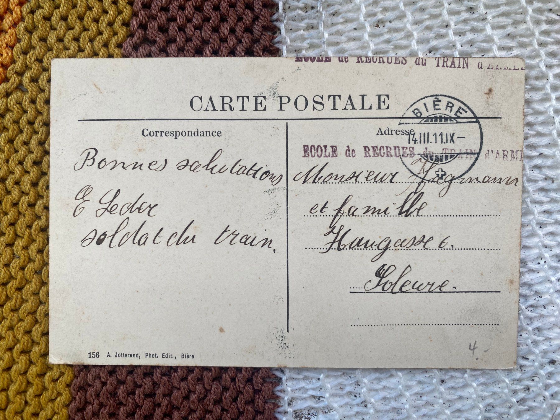 Cartoline postali: 1911 AK Militär – Usato da Langendorf venduto da Antik-Samariter 1