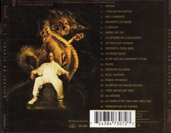 CD: Freeman - L'Palais de Justice CD Original Limited Edition – Usato da etoy venduto da Vinyle-is-back.com 1