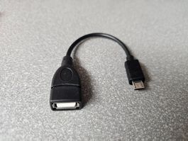 Micro USB Stecker auf USB-A Buchse ab 1.-
