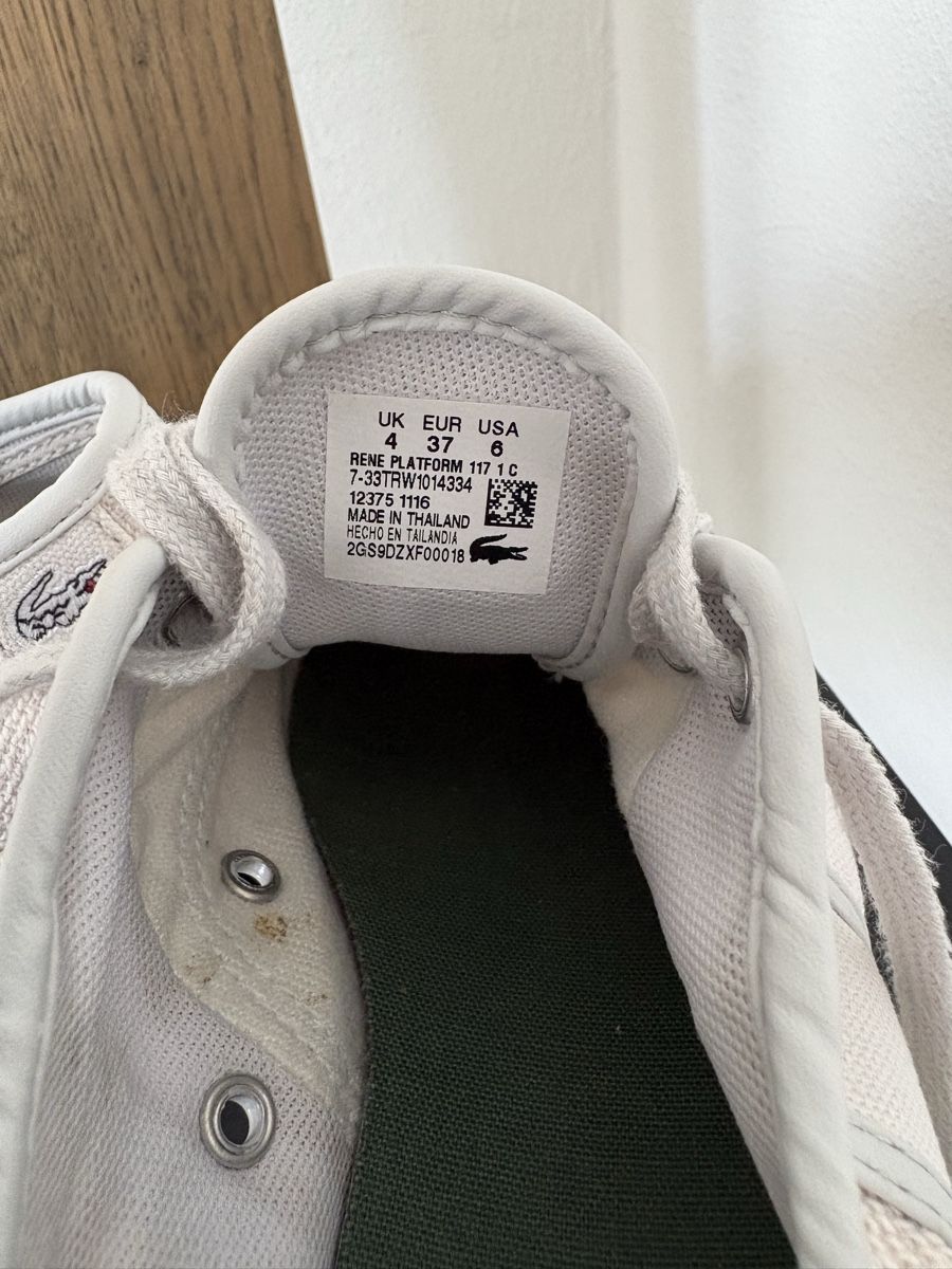 Lacoste Scarpe da donna: Lacoste Stoffschuhe Grösse 37 ,weiss – Usato da Dulliken venduto da gab_jdr2 3